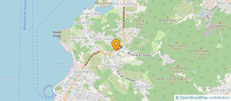 localisation de l'entreprise MADAME ELODIE DI SALVO  SAINT MARTIN