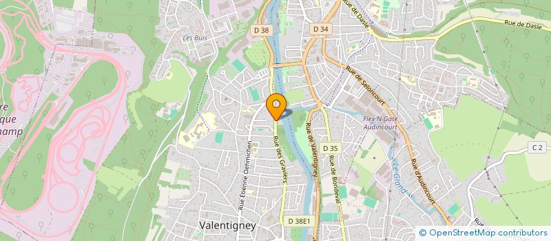 localisation de l'entreprise MADAME ELODIE DIAS  VALENTIGNEY