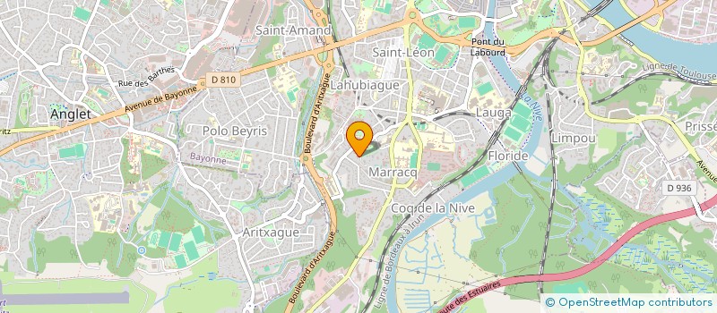 localisation de l'entreprise MADAME ELODIE DION  BAYONNE