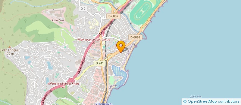 localisation de l'entreprise MADAME ELODIE DONATI à VILLENEUVE-LOUBET