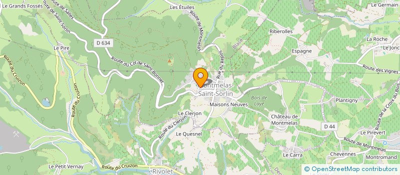 localisation de l'entreprise MADAME ELODIE DORANGEON à MONTMELAS-SAINT-SORLIN