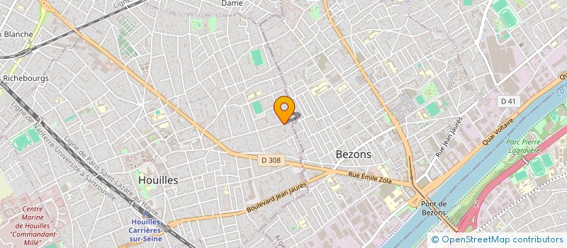 localisation de l'entreprise MADAME ELODIE DOS SANTOS  HOUILLES