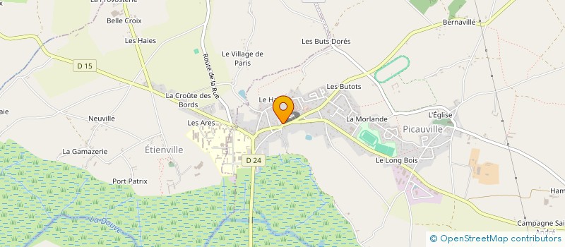 localisation de l'entreprise MADAME ELODIE DOUCET  PICAUVILLE