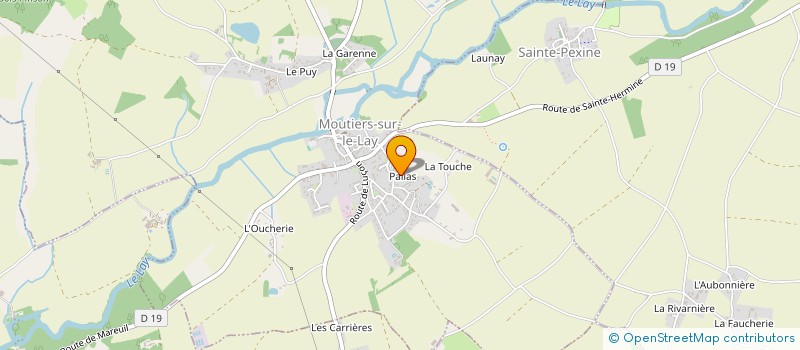 localisation de l'entreprise MADAME ELODIE DOUCHIN  MOUTIERS-SUR-LE-LAY