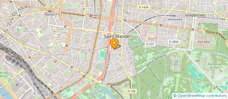 localisation de l'entreprise MADAME ELODIE DOURBECKER  SAINT-MANDE