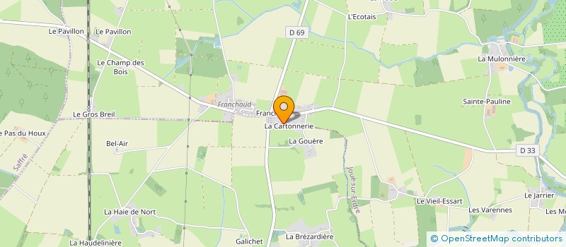 localisation de l'entreprise MADAME ELODIE DOUVILLE  JOUE-SUR-ERDRE