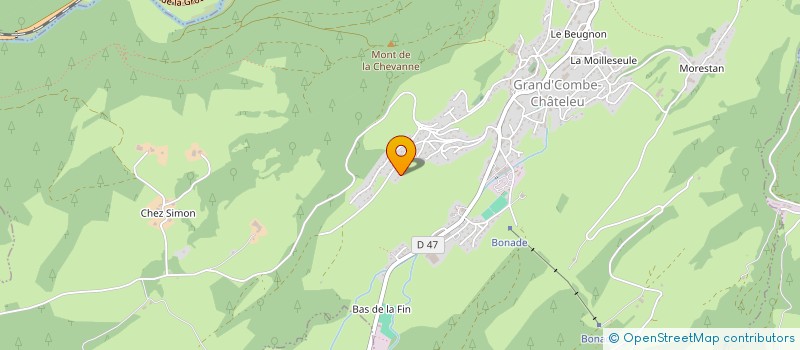 localisation de l'entreprise MADAME ELODIE DREZET  GRAND'COMBE-CHATELEU