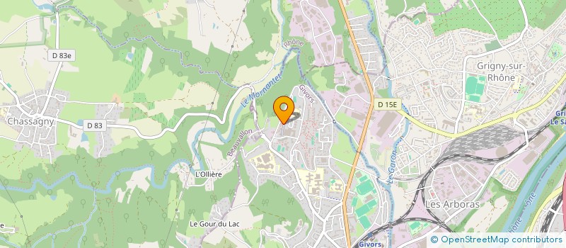 localisation de l'entreprise MADAME ELODIE DRUTEL  GIVORS