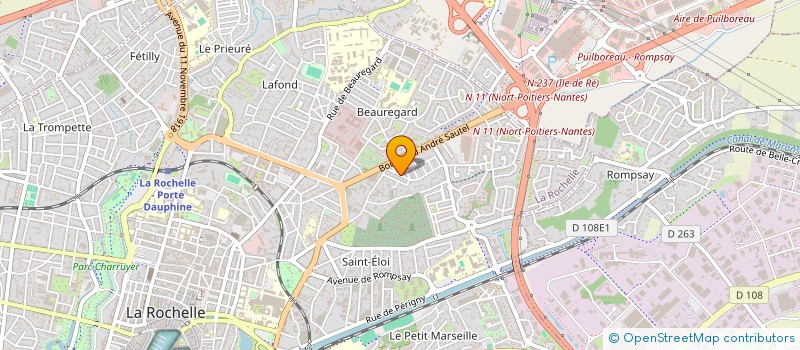 localisation de l'entreprise MADAME ELODIE DUBOIS  LA ROCHELLE