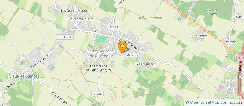 localisation de l'entreprise MADAME ELODIE DUBOIS  SAINT-GEORGES-DES-COTEAUX