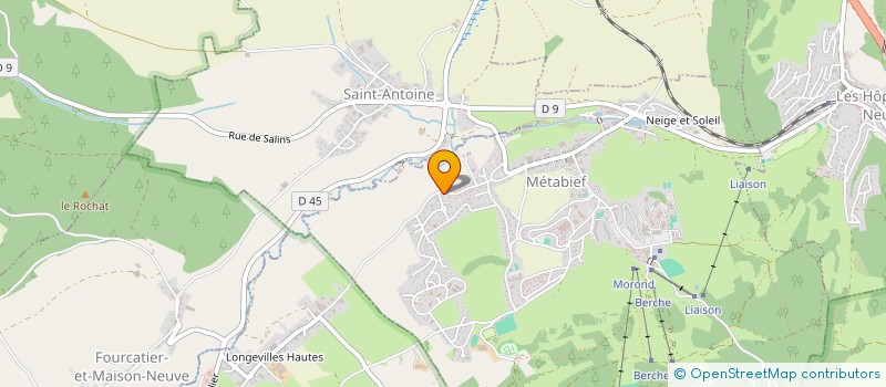 localisation de l'entreprise MADAME ELODIE DUBOL  METABIEF