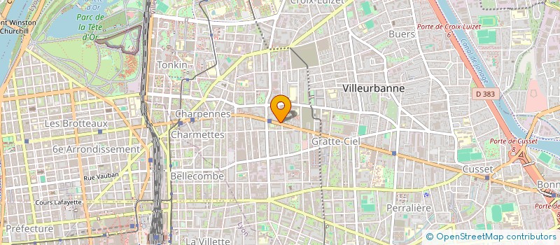 localisation de l'entreprise MADAME ELODIE DUBREUIL  VILLEURBANNE