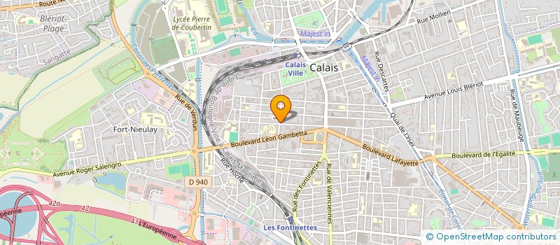 localisation de l'entreprise MADAME ELODIE DUBUCHE  CALAIS