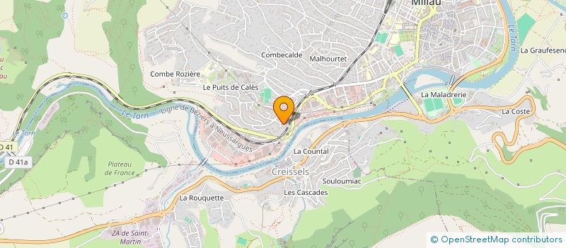 localisation de l'entreprise MADAME ELODIE DUBUS  MILLAU