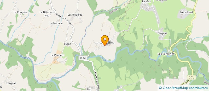 localisation de l'entreprise MADAME ELODIE DUFOURNAUD  GLANGES