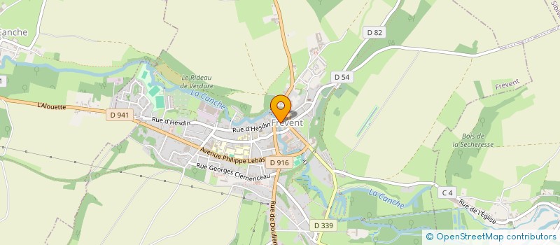 localisation de l'entreprise MADAME ELODIE DUHAMEL  FREVENT