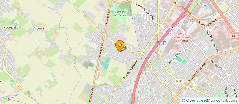 localisation de l'entreprise MADAME ELODIE DUJARDIN à RONCQ