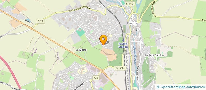 localisation de l'entreprise MADAME ELODIE DUJARDIN  PAVILLY