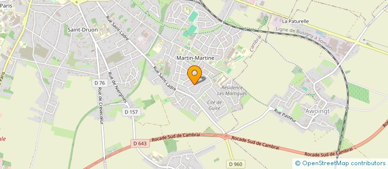 localisation de l'entreprise MADAME ELODIE DUMORTIER  CAMBRAI