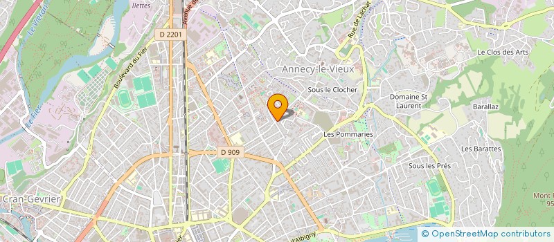 localisation de l'entreprise MADAME ELODIE DUPONT à ANNECY