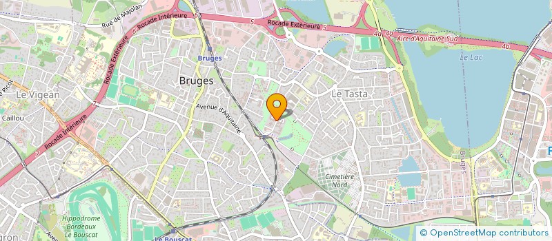 localisation de l'entreprise MADAME ELODIE DUPRAT  BRUGES