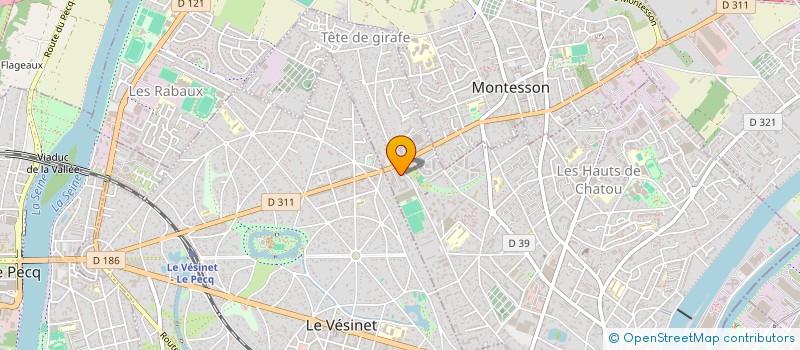 localisation de l'entreprise MADAME ELODIE DUPUIS  CHATOU