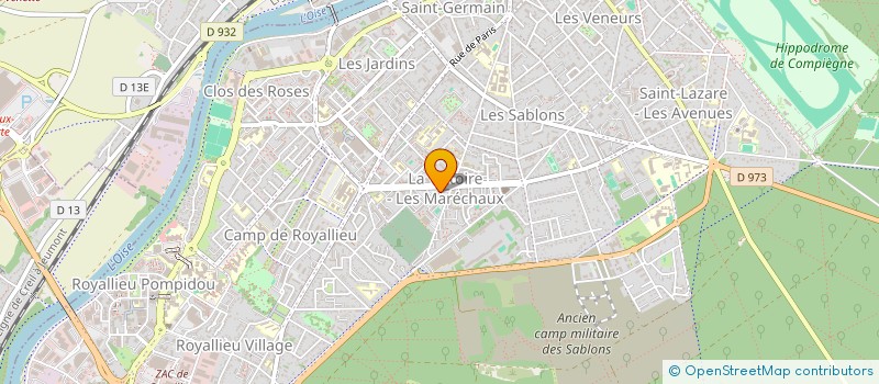 localisation de l'entreprise MADAME ELODIE DUQUENNE à COMPIEGNE