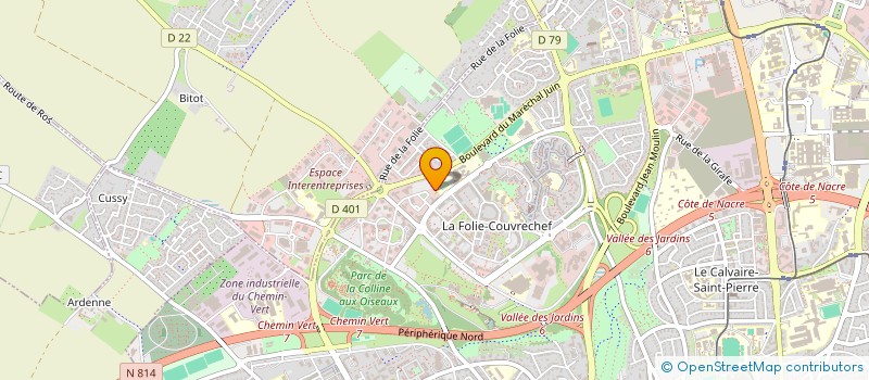 localisation de l'entreprise MADAME ELODIE DUSSART à CAEN