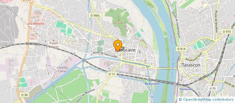 localisation de l'entreprise MADAME ELODIE FABRET  BEAUCAIRE