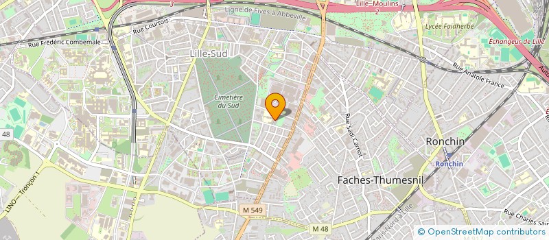localisation de l'entreprise MADAME ELODIE FAEHR à LILLE