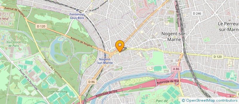 localisation de l'entreprise MADAME ELODIE FALCON  LE PERREUX-SUR-MARNE