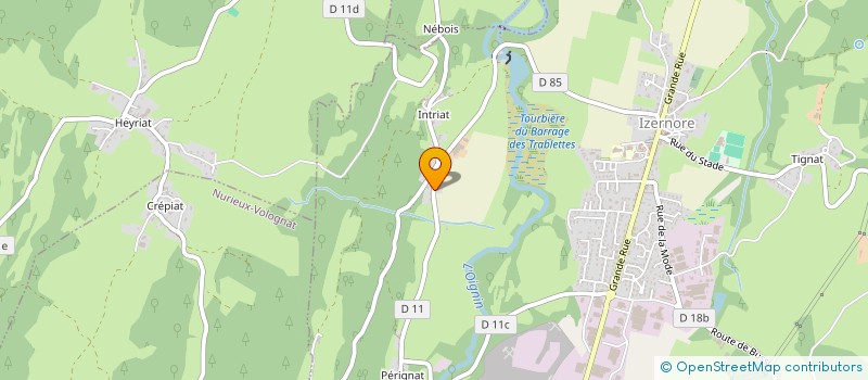 localisation de l'entreprise MADAME ELODIE FANNI  MONTREAL-LA-CLUSE