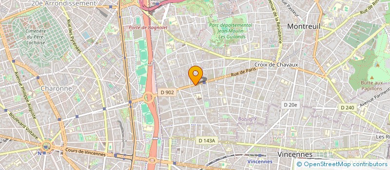 localisation de l'entreprise MADAME ELODIE FARJAUD à MONTREUIL