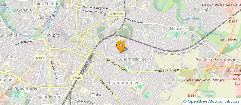 localisation de l'entreprise MADAME ELODIE FAUCHEUX à NIORT