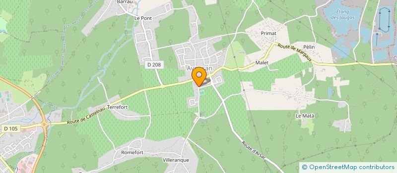 localisation de l'entreprise MADAME ELODIE FAUGA  AVENSAN