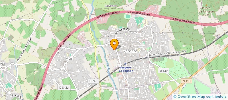 localisation de l'entreprise MADAME ELODIE FAUR  VERGEZE