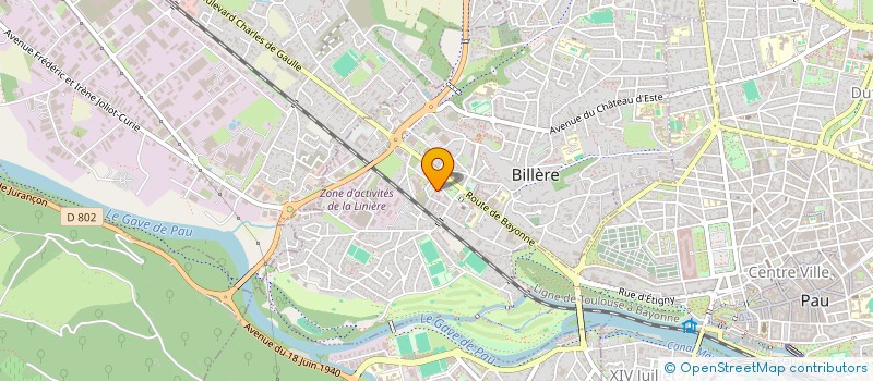 localisation de l'entreprise MADAME ELODIE FAURE  BILLERE