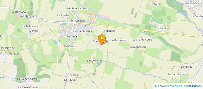 localisation de l'entreprise MADAME ELODIE FERCHAUD  TRESBUF