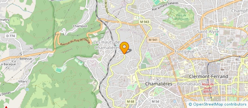 localisation de l'entreprise MADAME ELODIE FERNANDES  CHAMALIERES