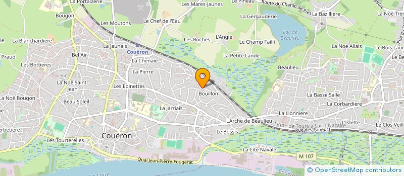 localisation de l'entreprise MADAME ELODIE FERNANDEZ à COUERON