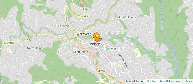 localisation de l'entreprise MADAME ELODIE FERRAUD à VENCE
