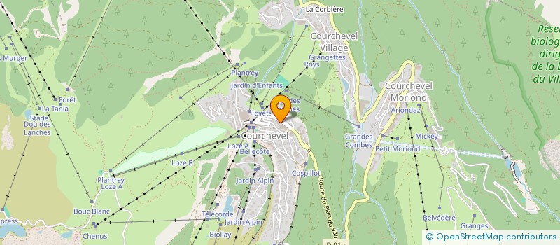 localisation de l'entreprise MADAME ELODIE FERREIRA à COURCHEVEL
