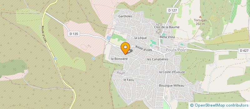 localisation de l'entreprise MADAME ELODIE FERRINI  POULX