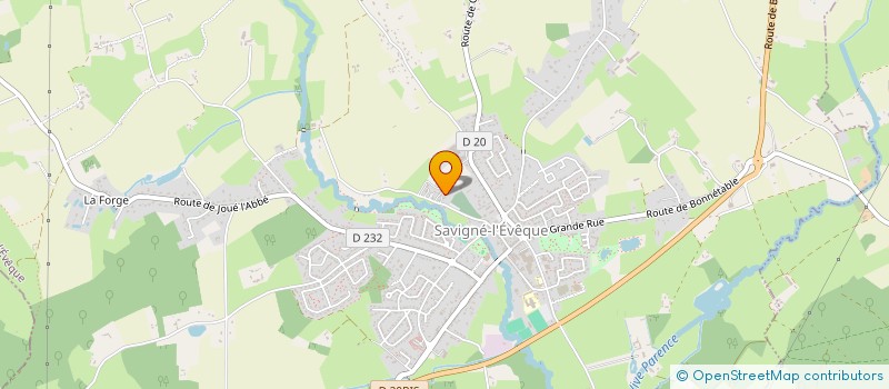 localisation de l'entreprise MADAME ELODIE FEUFEU  SAVIGNE-L'EVEQUE