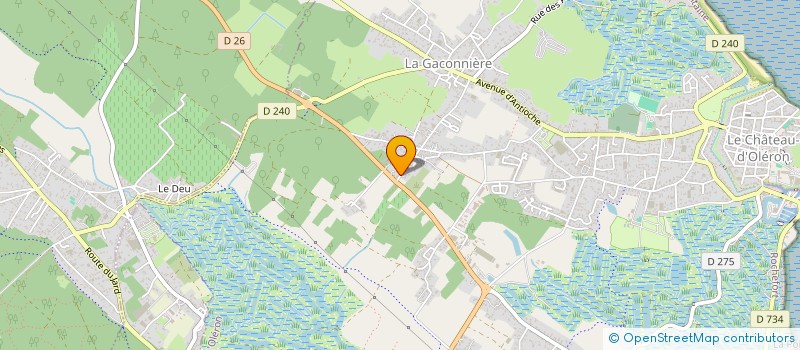 localisation de l'entreprise MADAME ELODIE FIACRE  LE CHATEAU-D'OLERON