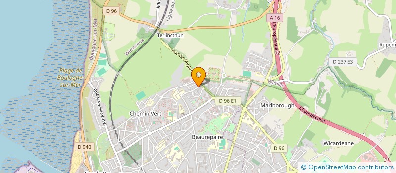 localisation de l'entreprise MADAME ELODIE FICHON  BOULOGNE-SUR-MER