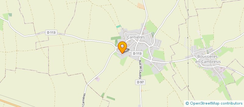 localisation de l'entreprise MADAME ELODIE FIEVET à BOUSSIERES-EN-CAMBRESIS