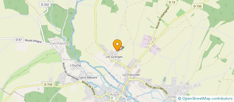 localisation de l'entreprise MADAME ELODIE FLAGEY  AIGRE