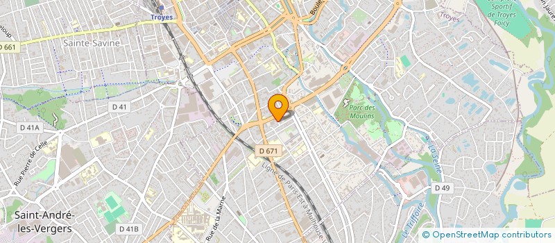 localisation de l'entreprise MADAME ELODIE FLAVIEN à TROYES