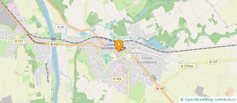 localisation de l'entreprise MADAME ELODIE FLEOUTER  LUSSAC-LES-CHATEAUX